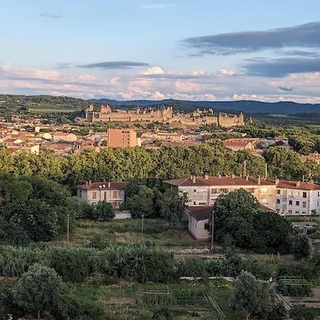 Appartement - Vue Imprenable Sur La Cite Medievale - Parking Gratuit - Climatise *