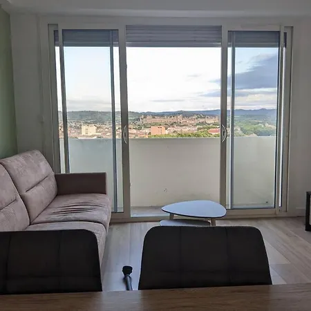 Appartement - Vue Imprenable Sur La Cite Medievale - Parking Gratuit - Climatise Carcassonne